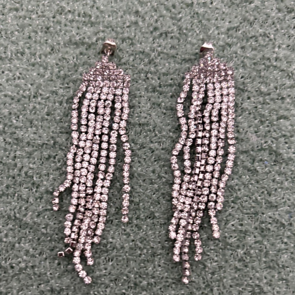 Rhinestone Fring or Tassel Chandelier